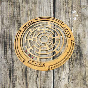 HP Maze Game - Round Wooden Maze for Kids and Adults, Perfect for Parties and Fun Gatherings, Board Game