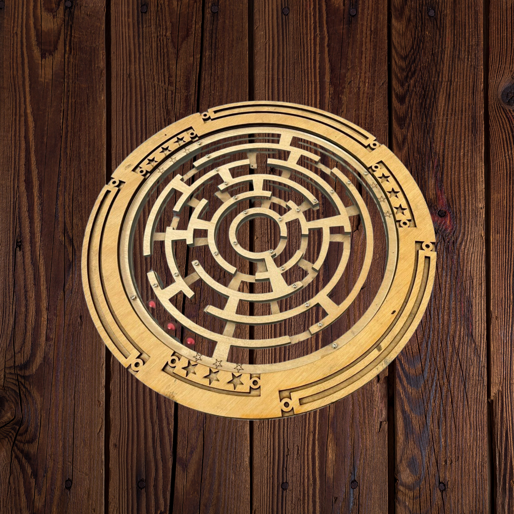 HP Maze Game - Round Wooden Maze for Kids and Adults, Perfect for Parties and Fun Gatherings, Board Game