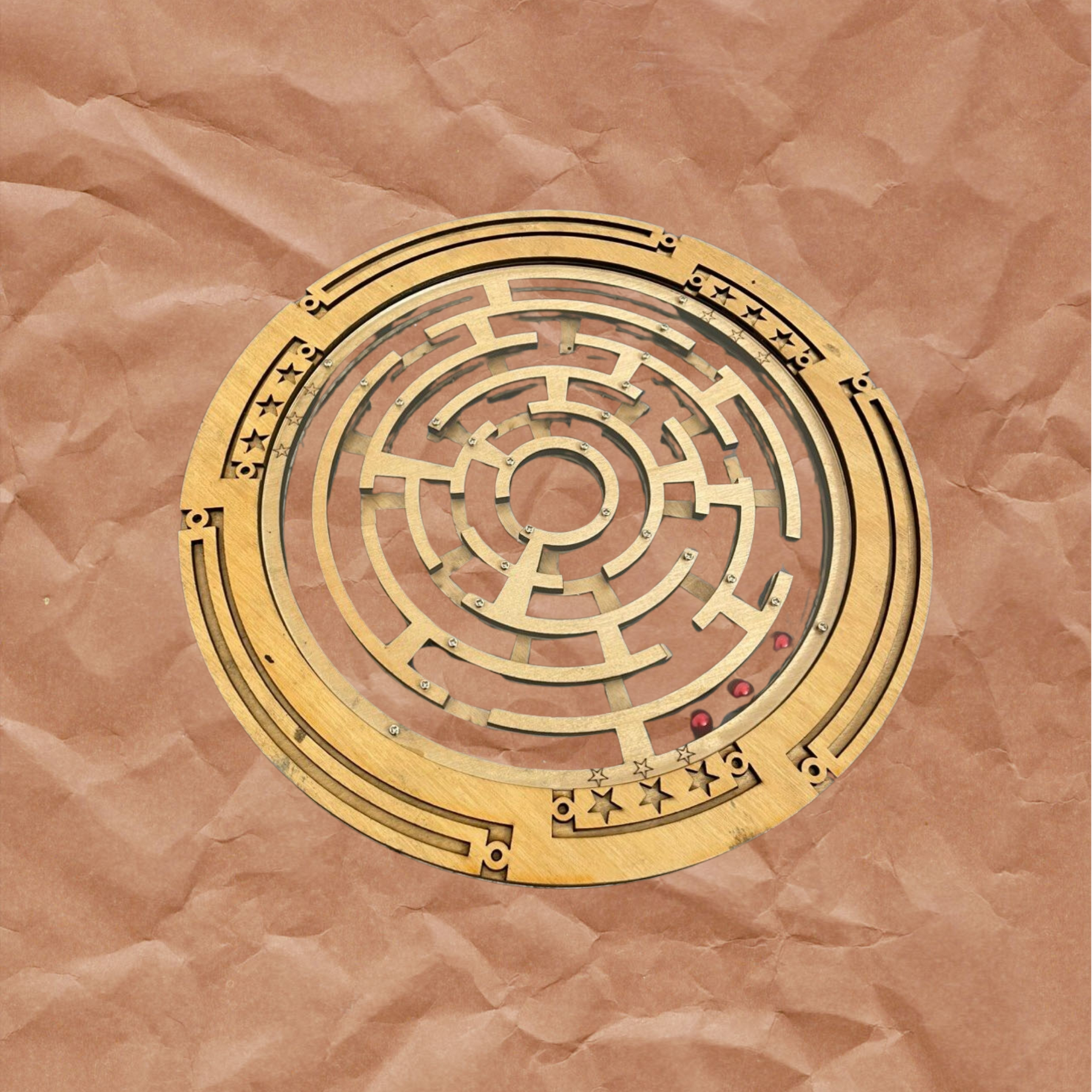 HP Maze Game - Round Wooden Maze for Kids and Adults, Perfect for Parties and Fun Gatherings, Board Game